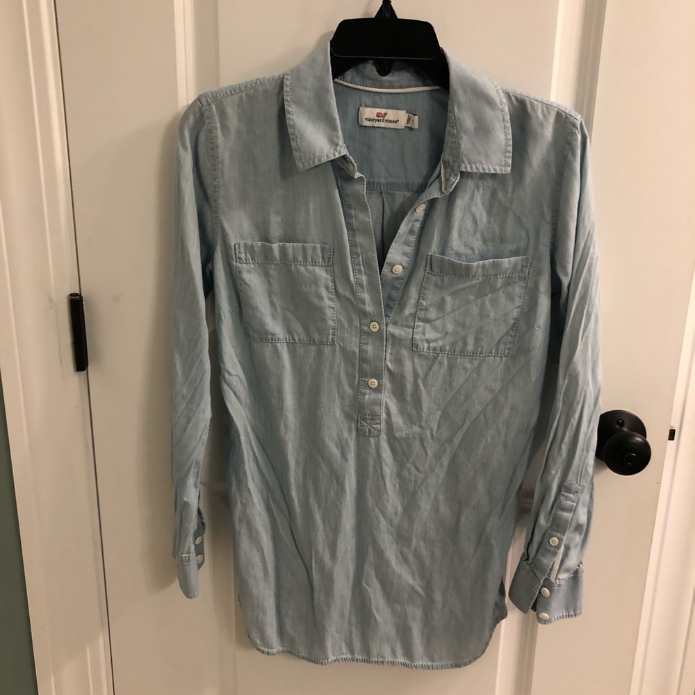 Chambray pullover